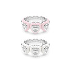 Heart Enamel Bauble Pop Ring Duo - Octonov 