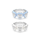 Heart Enamel Bauble Pop Ring Duo - Octonov 