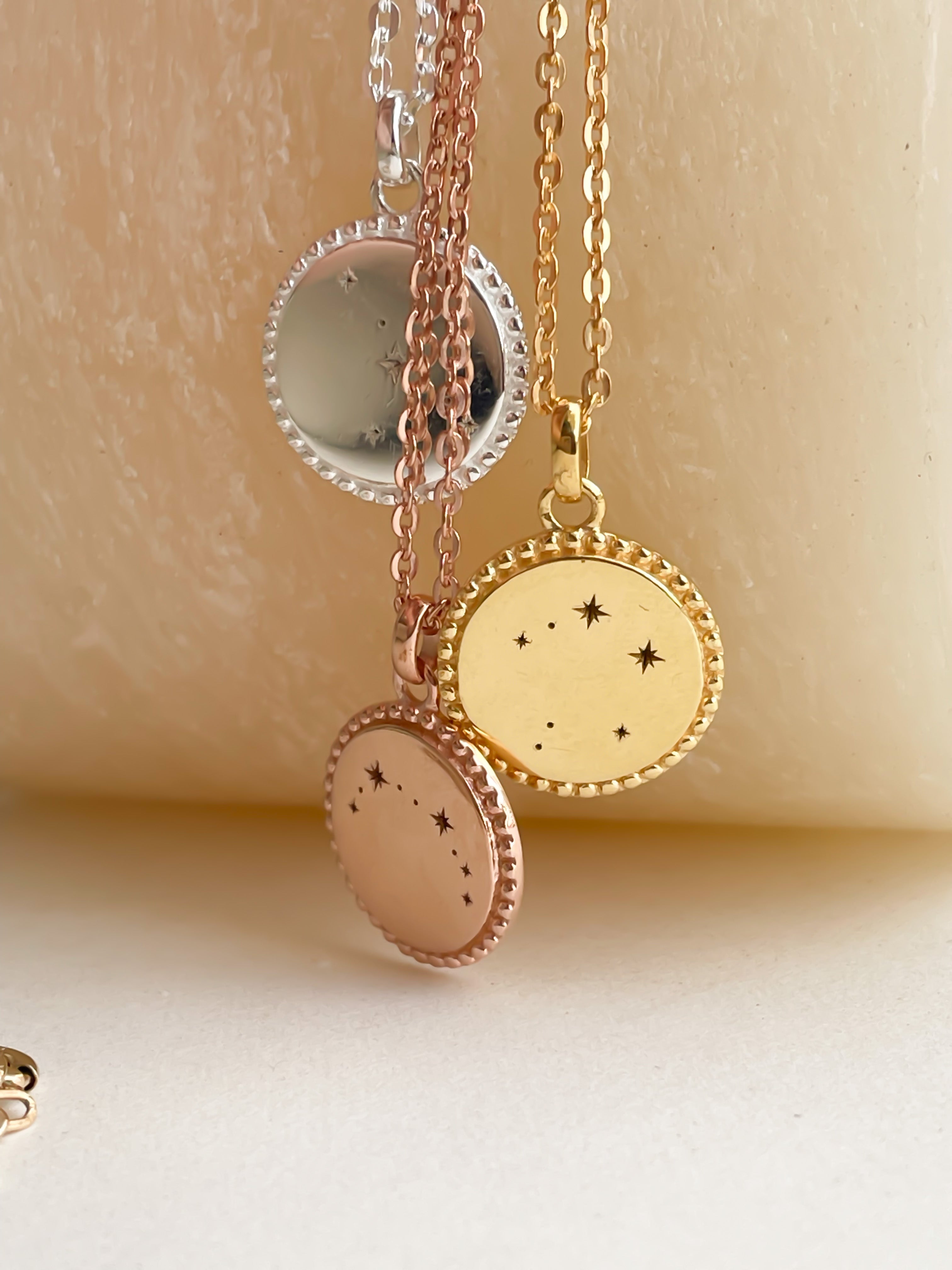 Zodiac Constellation Necklace, Personalised Zodiac Signs Necklace - Octonov 